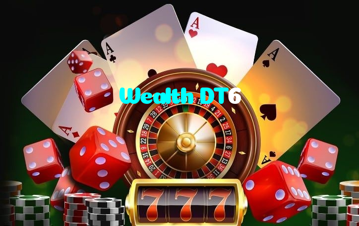 Wealth DT6 casino presented on mobile device in Pakistan with slots and live games