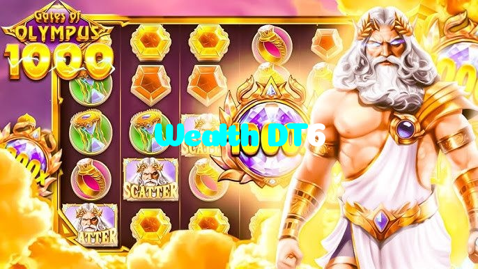 Wealth DT6 casino presented on mobile device in Pakistan with slots and live games